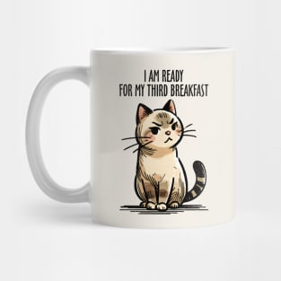 I'm Ready For My Third Breakfast Funny Cat Mug